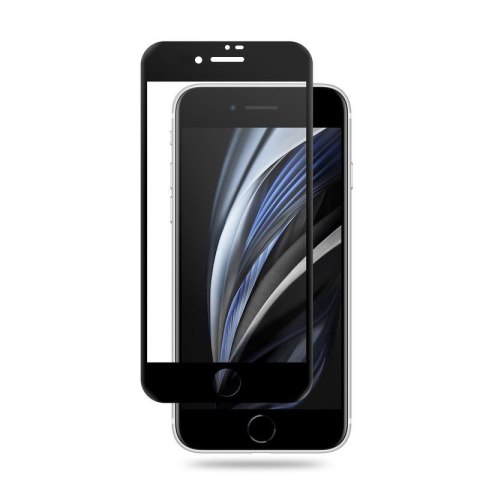 Crong Nano Glass - Niepękające szkło hybrydowe iPhone SE (2022/2020) / 8 / 7 (czarna ramka) Crong Nano Glass - Niepękające szkło hybrydowe iPhone SE (2022/2020) / 8 / 7 (czarna ramka)