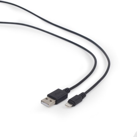 Kabel GEMBIRD CC-USB2-AMLM-1M (USB 2.0 M - Lightning M; 1m; kolor czarny) Kabel GEMBIRD CC-USB2-AMLM-1M (USB 2.0 M - Lightning M; 1m; kolor czarny)