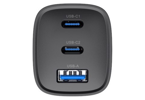 Ładowarka Havit UC20 EU USB-C+USB-C+USB-A (czarny) Ładowarka Havit UC20 EU USB-C+USB-C+USB-A (czarny)