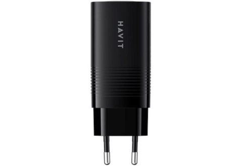 Ładowarka Havit UC20 EU USB-C+USB-C+USB-A (czarny) Ładowarka Havit UC20 EU USB-C+USB-C+USB-A (czarny)