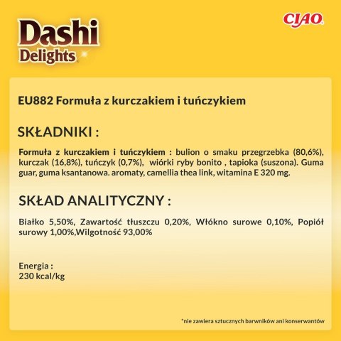 INABA CAT DASHI DELIGHTS SILKY CHICKEN TUNA 40g INABA CAT DASHI DELIGHTS SILKY CHICKEN TUNA 40g