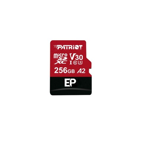 Patriot EP Pro A2 Micro SDXC 256GB 90/80 MB/s V30 U3 Class10 Patriot EP Pro A2 Micro SDXC 256GB 90/80 MB/s V30 U3 Class10