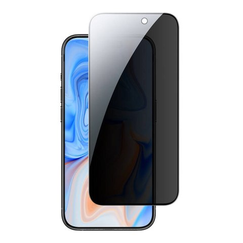 Szkło hartowane prywatyzujące ESR do iPhone 15 1szt. (czarna krawędź) Szkło hartowane prywatyzujące ESR do iPhone 15 1szt. (czarna krawędź)