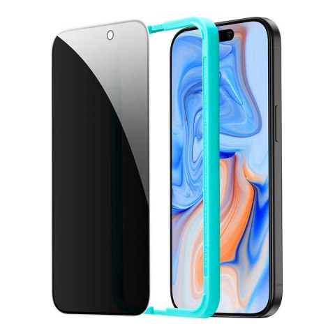 Szkło hartowane prywatyzujące ESR do iPhone 15 1szt. (czarna krawędź) Szkło hartowane prywatyzujące ESR do iPhone 15 1szt. (czarna krawędź)