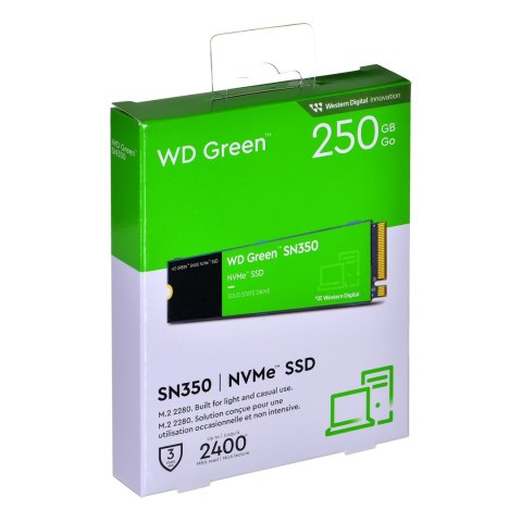 Dysk SSD WD Green SN350 WDS250G2G0C (250GB ; M.2 ; PCIe NVMe 3.0 x4) Dysk SSD WD Green SN350 WDS250G2G0C (250GB ; M.2 ; PCIe NVMe 3.0 x4)