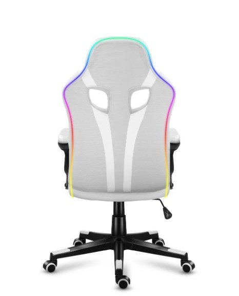 Fotel gamingowy Huzaro Force 2.5 RGB WHITE MESH