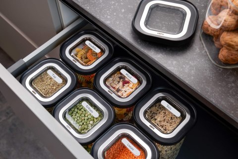 Zestaw 4 szklanych pojemników GEFU PANTRY G-12806 Zestaw 4 szklanych pojemników GEFU PANTRY G-12806