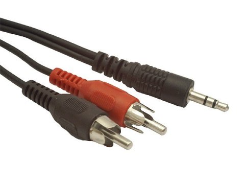 Kabel MINIJACK/2XRCA (CHINCH)M/M 5M Kabel MINIJACK/2XRCA (CHINCH)M/M 5M