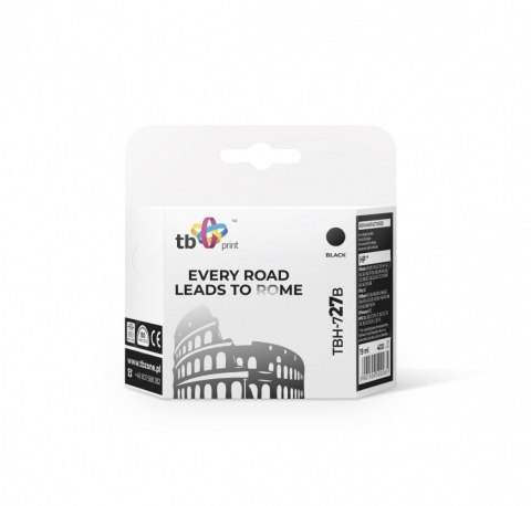 Tusz do HP Nr 27 - C8727A TBH-727B BK ref. Tusz do HP Nr 27 - C8727A TBH-727B BK ref.