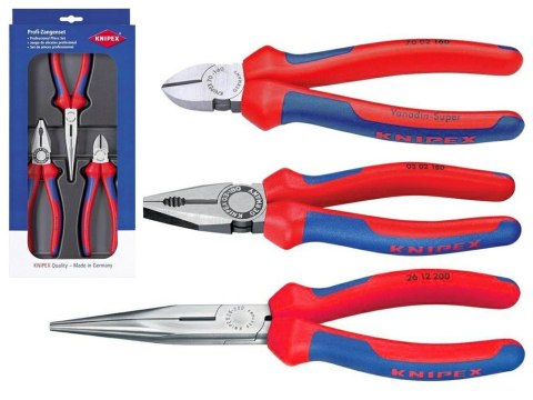 KNIPEX 00 20 11 zestaw szczypiec do prac warsztatowych i serwisowych 3szt. KNIPEX 00 20 11 zestaw szczypiec do prac warsztatowych i serwisowych 3szt.