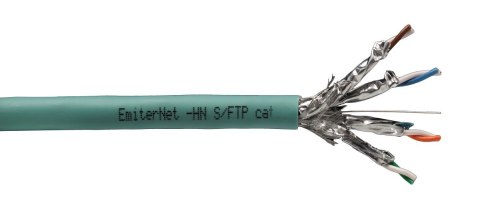 Kabel Emiter Net S/FTP kat.7 1000MHz B2ca LSZH-FR, drut 4x2x23AWG Kabel Emiter Net S/FTP kat.7 1000MHz B2ca LSZH-FR, drut 4x2x23AWG