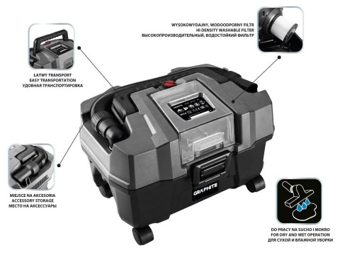 Graphite 58GE105 odkurzacz Graphite 58GE105 odkurzacz