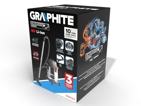 Graphite 58GE124 odkurzacz Graphite 58GE124 odkurzacz