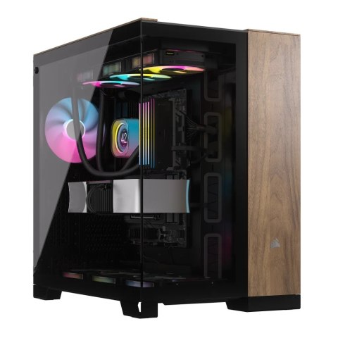 Obudowa CORSAIR Geh Midi 6500X (Tempered Glass) Black/Walnut Wood Obudowa CORSAIR Geh Midi 6500X (Tempered Glass) Black/Walnut Wood
