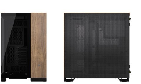 Obudowa CORSAIR Geh Midi 6500X (Tempered Glass) Black/Walnut Wood Obudowa CORSAIR Geh Midi 6500X (Tempered Glass) Black/Walnut Wood