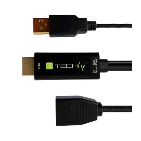 Adapter HDMI z Zasilaniem USB na DisplayPort 4K*30Hz