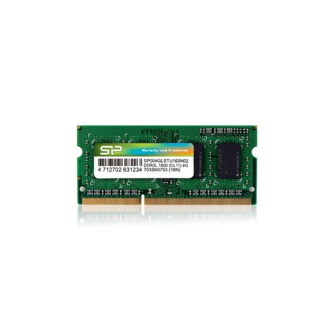 Pamięć RAM Silicon Power SODIMM DDR3 4GB (1x4GB) 1600MHz CL11 1.35V Low Voltage Pamięć RAM Silicon Power SODIMM DDR3 4GB (1x4GB) 1600MHz CL11 1.35V Low Voltage