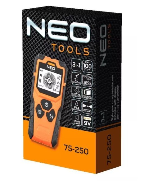 Wykrywacz z wyświetlaczem Neo Tools 3 w 1 Wykrywacz z wyświetlaczem Neo Tools 3 w 1