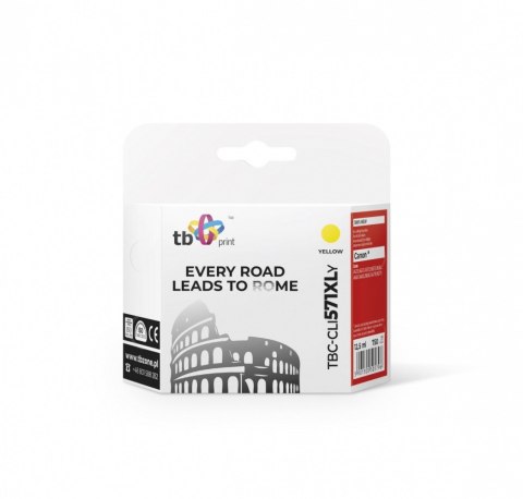 Tusz do Canon CLI-571XL TBC-CLI571XLY YE 100% nowy Tusz do Canon CLI-571XL TBC-CLI571XLY YE 100% nowy