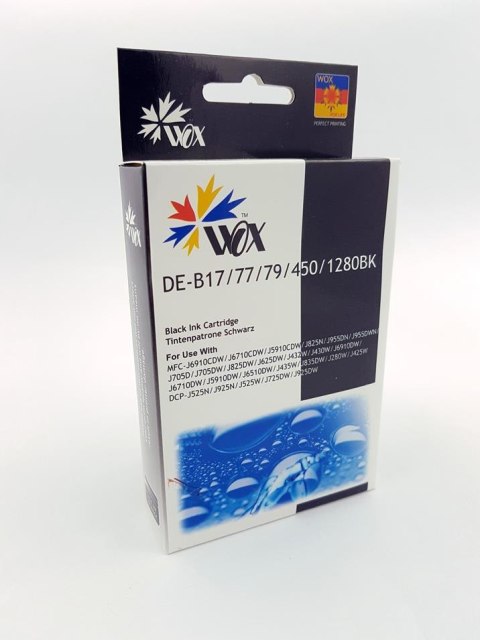 Tusz Wox Black BROTHER LC1280BK zamiennik LC1280BK Tusz Wox Black BROTHER LC1280BK zamiennik LC1280BK