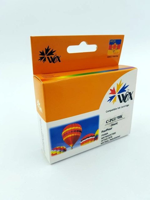 Tusz Wox Black CANON PGI 7BK z chipem zamiennik PGI7BK Tusz Wox Black CANON PGI 7BK z chipem zamiennik PGI7BK
