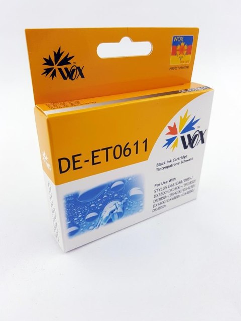 Tusz Wox Black EPSON T0611 zamiennik C13T06114010 Tusz Wox Black EPSON T0611 zamiennik C13T06114010