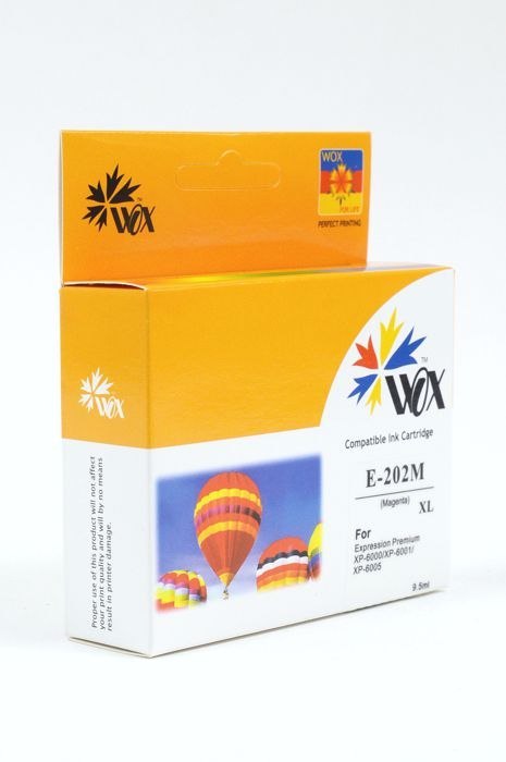 Tusz Wox Magenta EPSON 202XL zamiennik C13T02H34010 (C13T02F34010) Tusz Wox Magenta EPSON 202XL zamiennik C13T02H34010 (C13T02F34010)
