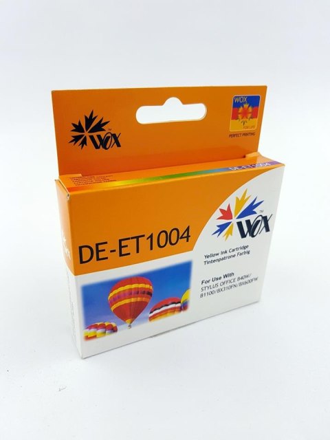 Tusz Wox Yellow EPSON T1004 zamiennik C13T10044010 Tusz Wox Yellow EPSON T1004 zamiennik C13T10044010