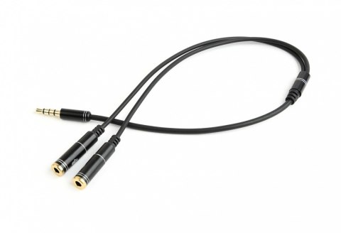 Adapter audio mikrofon 3.5mm minijack, 4PIN, 0.2m Adapter audio mikrofon 3.5mm minijack, 4PIN, 0.2m