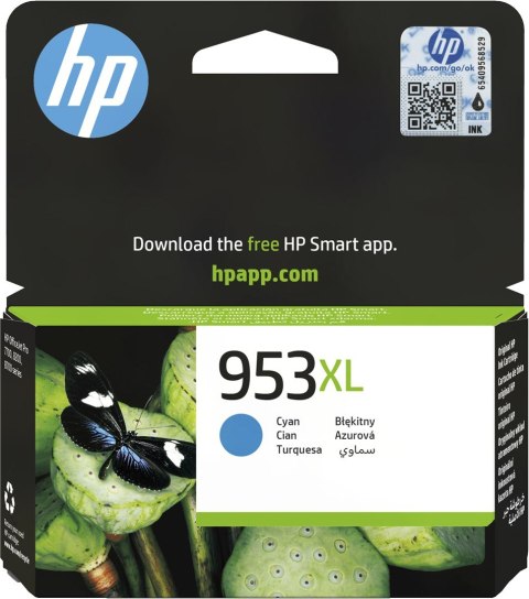 Tusz HP niebieski HP 953XL, HP953XL=F6U16AE, 1600 str.,20 ml. Tusz HP niebieski HP 953XL, HP953XL=F6U16AE, 1600 str.,20 ml.