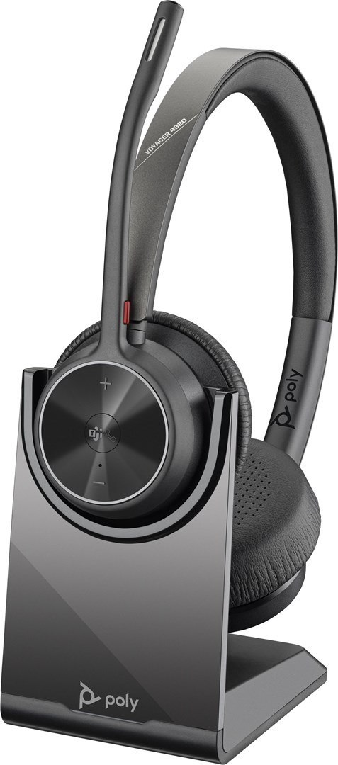 POLY Zestaw słuchawkowy Voyager 4320-M z certyfikatem Microsoft Teams + adapter BT700 + stacja ładująca POLY Zestaw słuchawkowy Voyager 4320-M z certyfikatem Microsoft Teams + adapter BT700 + stacja ładująca
