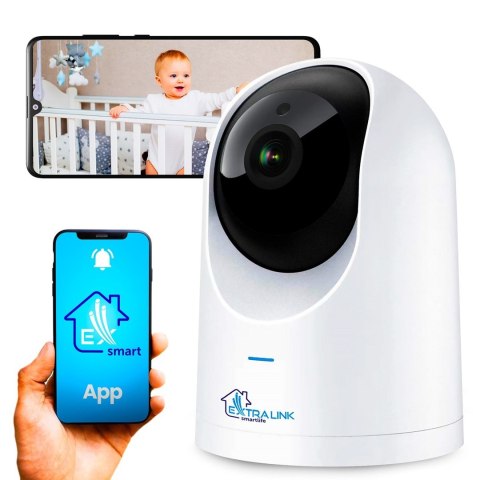Extralink Smart Life HomeEye, Kamera IP, PTZ, Wi-Fi, 2.5K, 4MP, Niania Extralink Smart Life HomeEye, Kamera IP, PTZ, Wi-Fi, 2.5K, 4MP, Niania