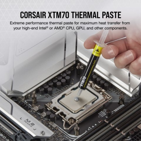 Pasta termiczna Corsair XTM70 z szablonem i aplikatorem - 3g Pasta termiczna Corsair XTM70 z szablonem i aplikatorem - 3g