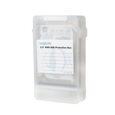 Pudełko ochronne 2xHDD 2.5 cala, transparentne