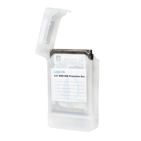 Pudełko ochronne 2xHDD 2.5 cala, transparentne