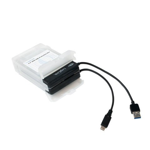 Pudełko ochronne 2xHDD 2.5 cala, transparentne