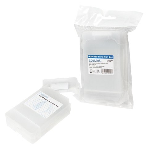Pudełko ochronne 2xHDD 2.5 cala, transparentne
