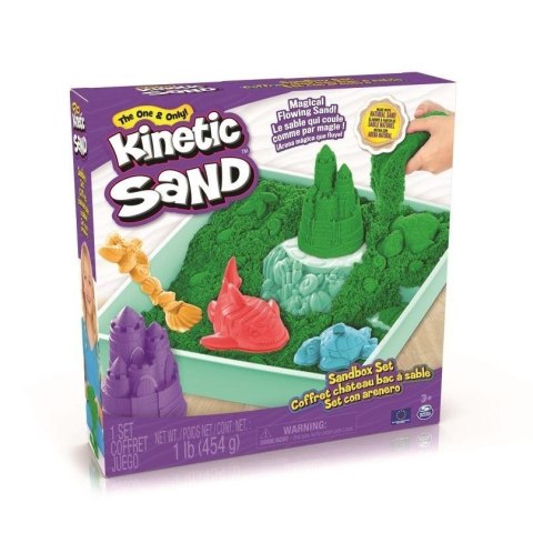 Kinetic Sand - Piasek z foremkami zielony Kinetic Sand - Piasek z foremkami zielony