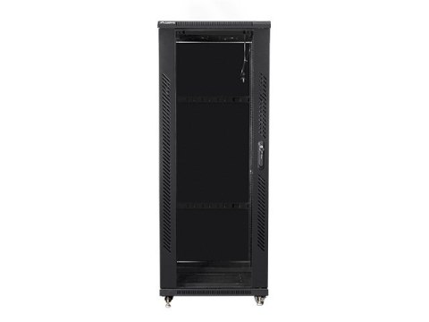 Szafy jednosekcyjna, zamykana na zamek Lanberg FF01-6632-12B (32U; 19'' / 600mm / 600 mm; stojąca; Pełne, Szklane; 800 kg; kolor Szafy jednosekcyjna, zamykana na zamek Lanberg FF01-6632-12B (32U; 19'' / 600mm / 600 mm; stojąca; Pełne, Szklane; 800 kg; kolor