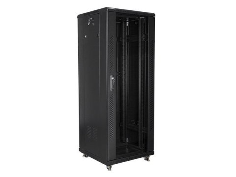 Szafy jednosekcyjna, zamykana na zamek Lanberg FF01-6632-12B (32U; 19'' / 600mm / 600 mm; stojąca; Pełne, Szklane; 800 kg; kolor Szafy jednosekcyjna, zamykana na zamek Lanberg FF01-6632-12B (32U; 19'' / 600mm / 600 mm; stojąca; Pełne, Szklane; 800 kg; kolor