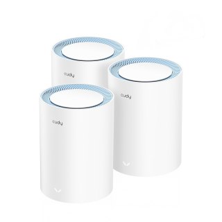 Cudy M1200 3-PACK siatkowy system wi-fi Dual-band (2.4 GHz/5 GHz) Wi-Fi 5 (802.11ac) Biały 1 Wewnętrzne