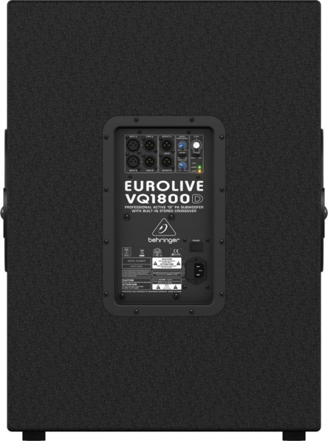 Behringer Eurolive VQ1800D Czarny 500 W Behringer Eurolive VQ1800D Czarny 500 W