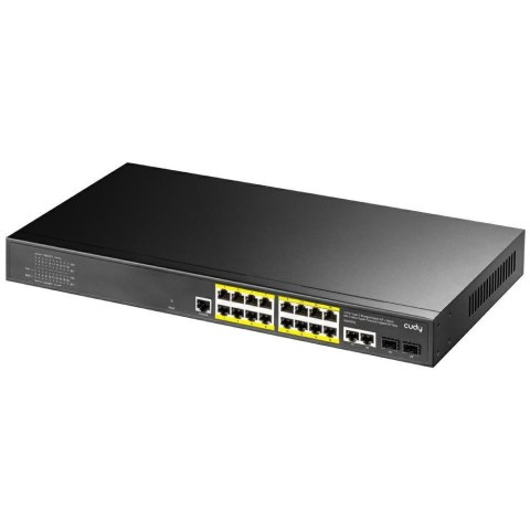 Cudy GS2018PS2 Zarządzany L2 Gigabit Ethernet (10/100/1000) Obsługa PoE 1U Czarny Cudy GS2018PS2 Zarządzany L2 Gigabit Ethernet (10/100/1000) Obsługa PoE 1U Czarny