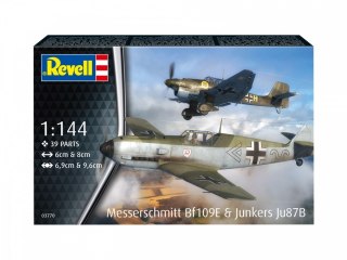 Modele do sklejania Samolot ME BF109E & Junkers JU87B 1/144