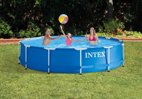 Intex 28212GN basen zewnętrzny naziemny Basen ramowy W kształcie okręgu Niebieski, Biały Intex 28212GN basen zewnętrzny naziemny Basen ramowy W kształcie okręgu Niebieski, Biały