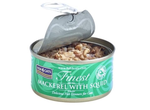 Fish4Cats Finest Makrela z Kałamarnicami 70g Fish4Cats Finest Makrela z Kałamarnicami 70g