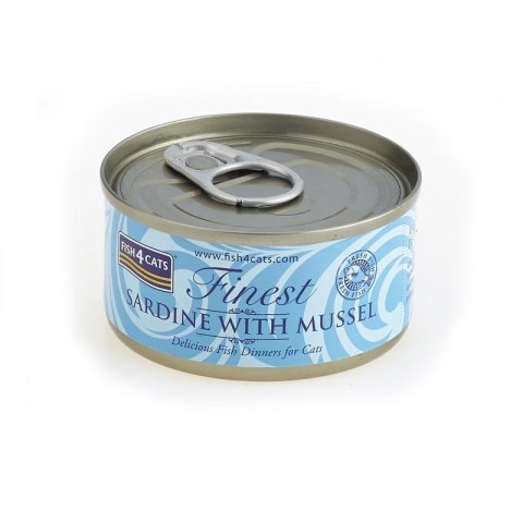 Fish4Cats Finest Sardynka z Omułkiem Zielonym 70g Fish4Cats Finest Sardynka z Omułkiem Zielonym 70g