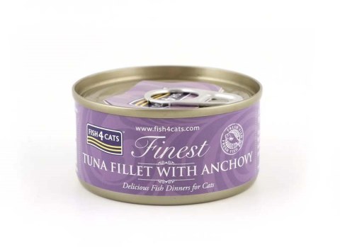 Fish4Cats Finest filet z Tuńczyka z Anchois 70g Fish4Cats Finest filet z Tuńczyka z Anchois 70g