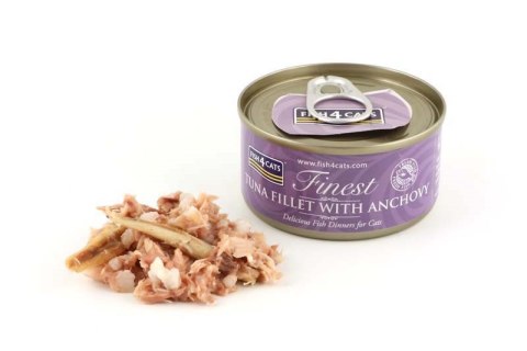 Fish4Cats Finest filet z Tuńczyka z Anchois 70g Fish4Cats Finest filet z Tuńczyka z Anchois 70g