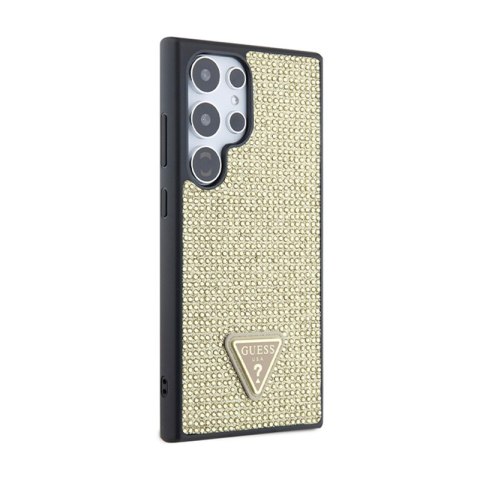 Guess Rhinestone Triangle - Etui Samsung Galaxy S24 Ultra (złoty)